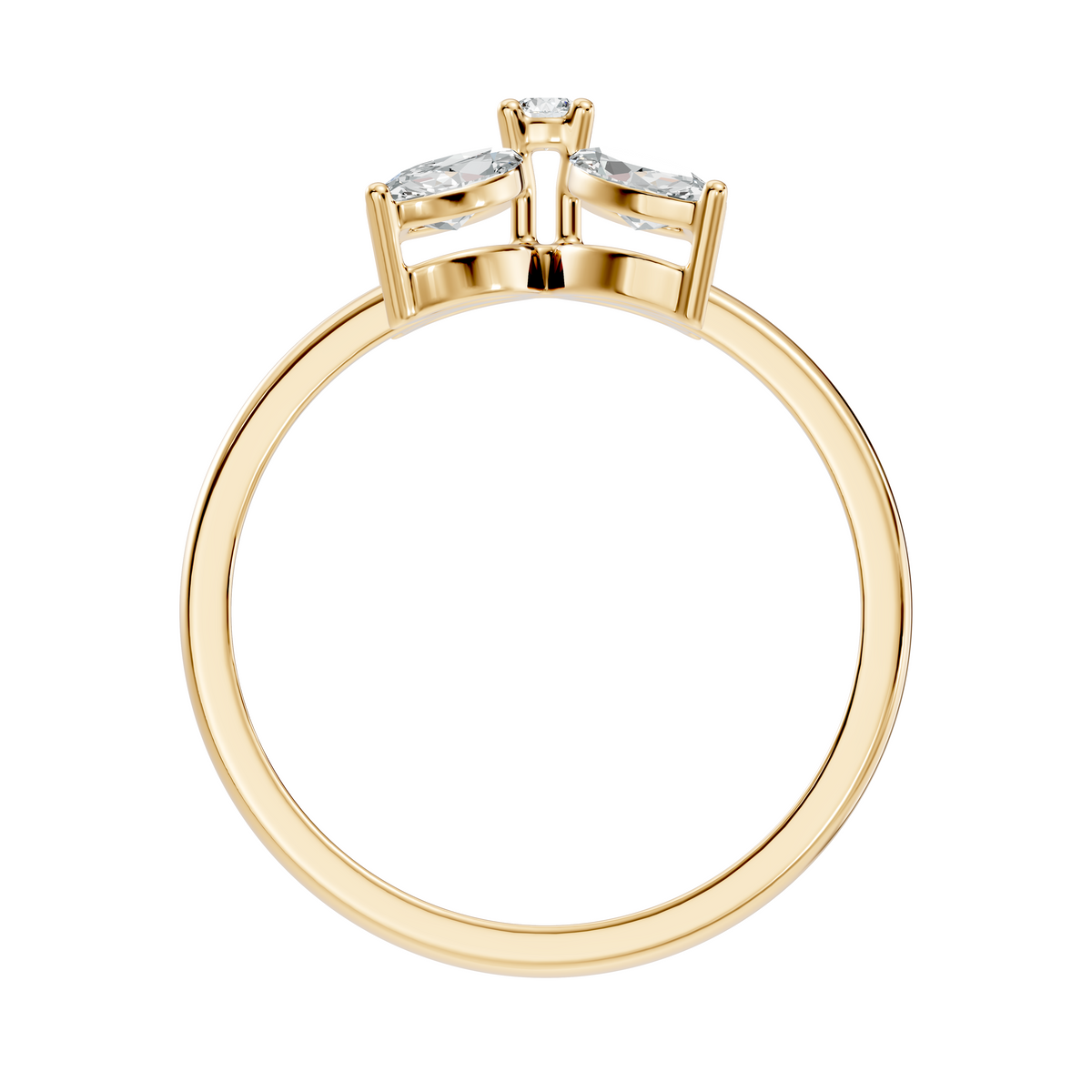 Round and Marquise Cut Lab Grown and Natural Diamond Vintage Minimalist Stunning Ring For Women's - HIGHCARAT DIAMONDS