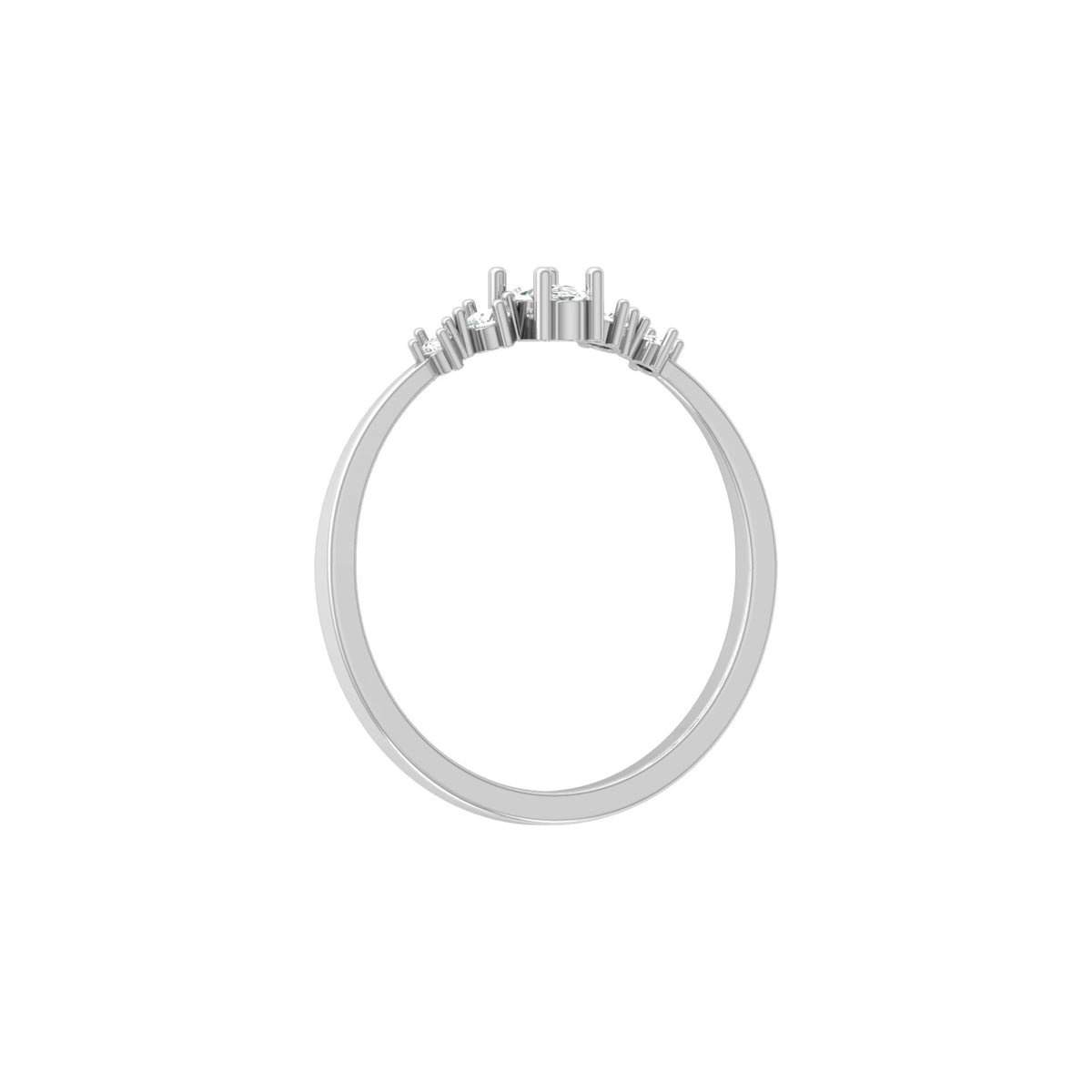 Minimalist 0.17 CT Round And Oval Labgrown Diamond Stackable  Band Ring For Women's - HIGHCARAT DIAMONDS