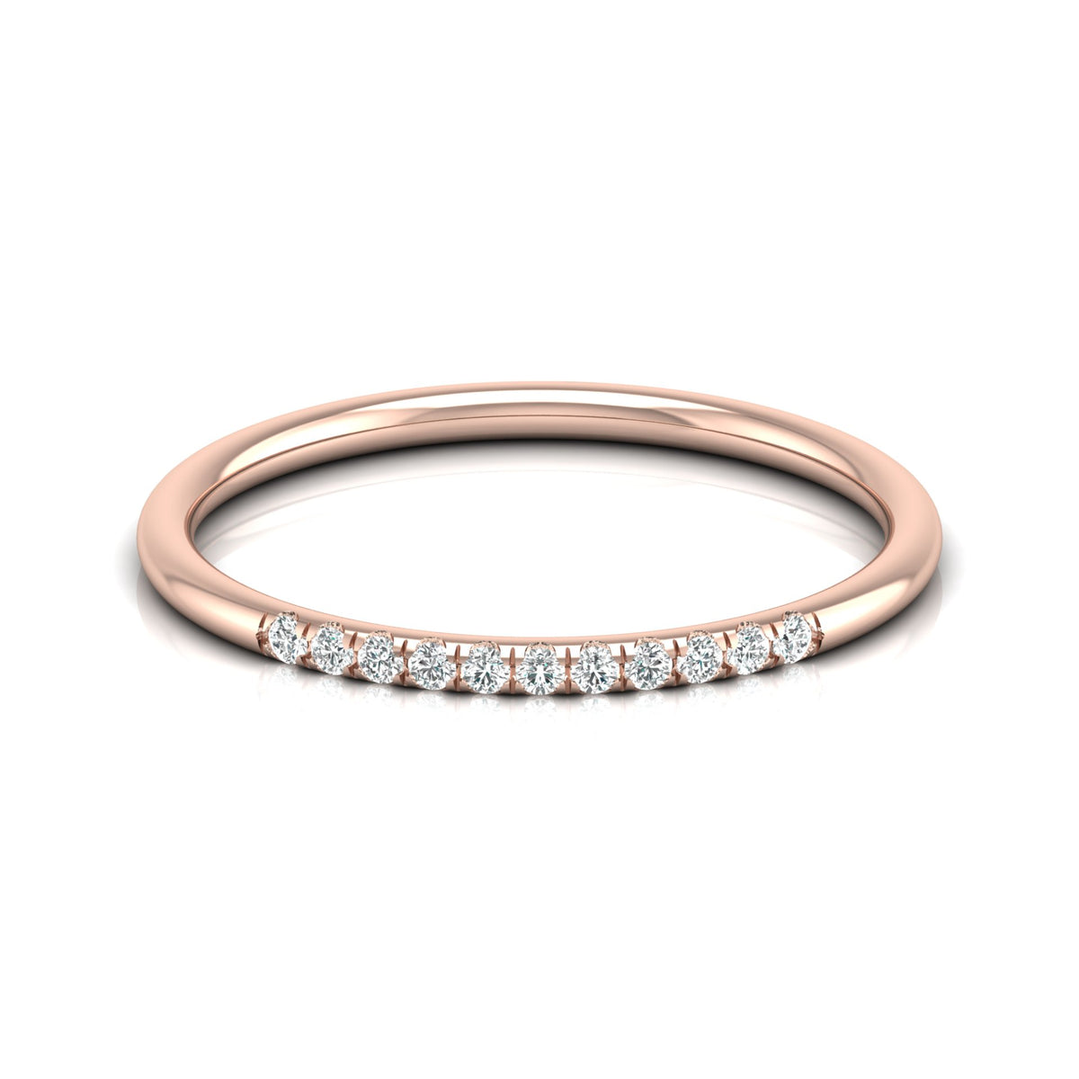 Minimalist Eternity Band Ring For Women's Light And Comfortable In 14K Solid Gold - HIGHCARAT DIAMONDS