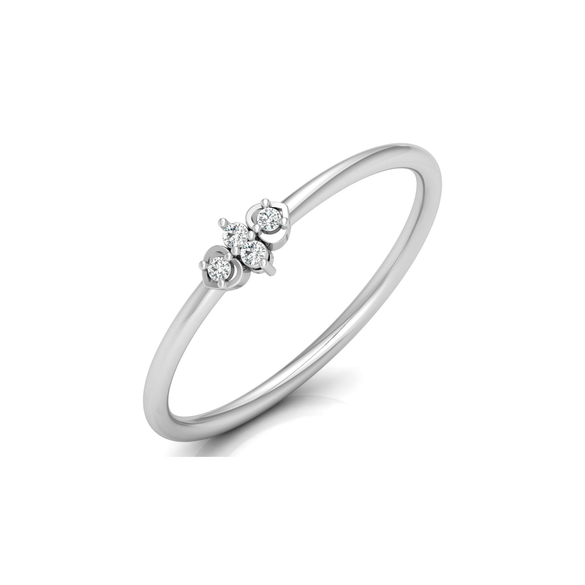Minimalist Round Cut Lab Grown Diamond Bezel Set Ring - HIGHCARAT DIAMONDS