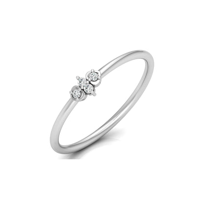 Minimalist Round Cut Lab Grown Diamond Bezel Set Ring - HIGHCARAT DIAMONDS