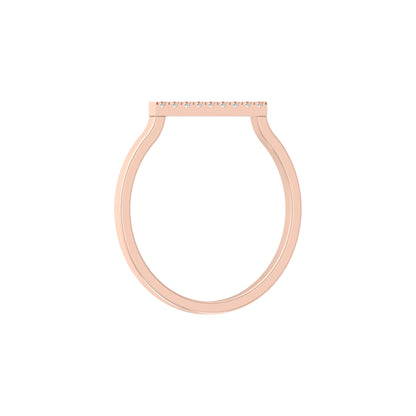 Minimalist Round Diamond Wedding Band Ring Perfect Jewelry For Women In 14 K Solid Gold - HIGHCARAT DIAMONDS