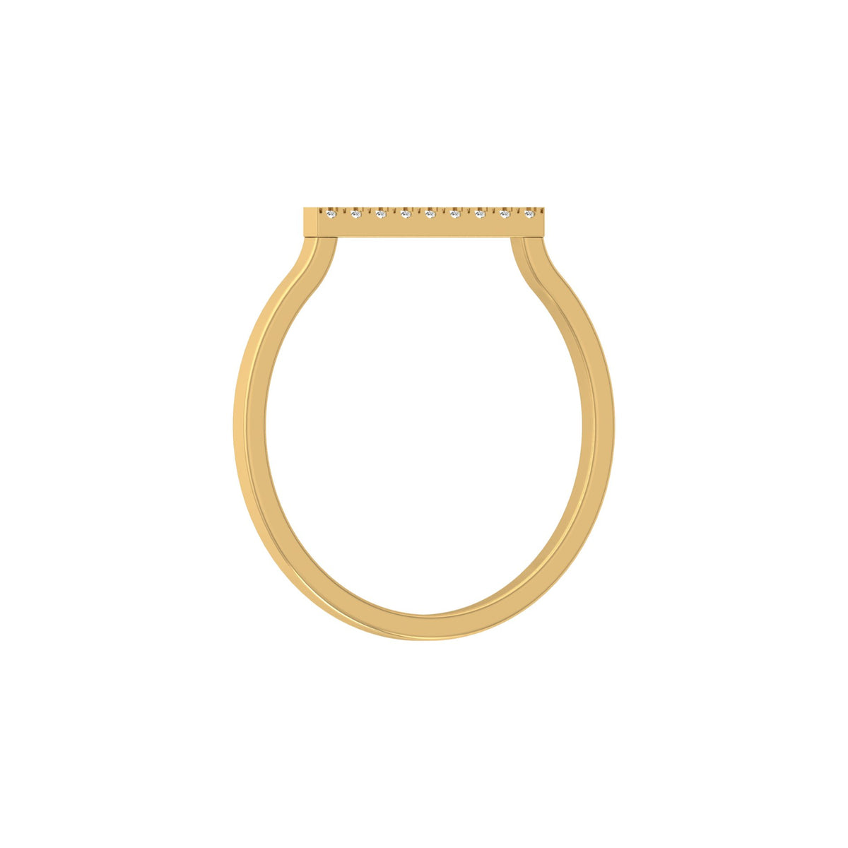 Minimalist Round Diamond Wedding Band Ring Perfect Jewelry For Women In 14 K Solid Gold - HIGHCARAT DIAMONDS