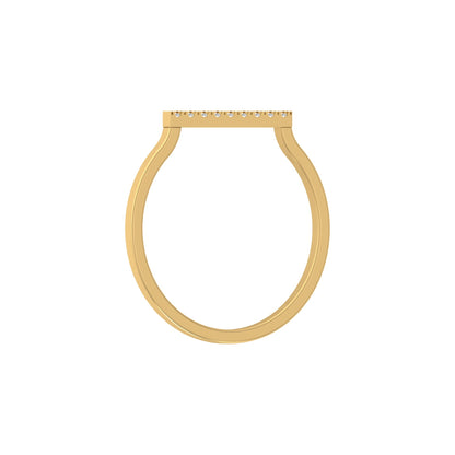 Minimalist Round Diamond Wedding Band Ring Perfect Jewelry For Women In 14 K Solid Gold - HIGHCARAT DIAMONDS