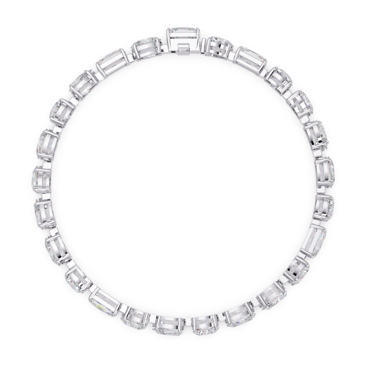 Mixed Shape Lab Grown Diamond Link Tennis Bracelet - HIGHCARAT DIAMONDS