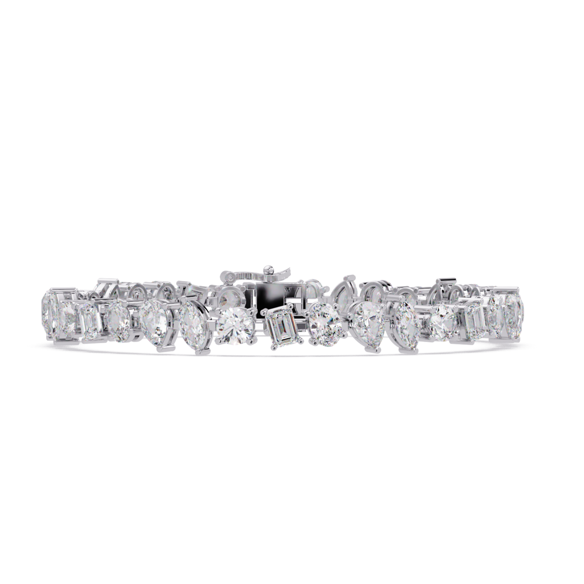 Mixed Shape Lab-Grown Diamond Tennis Bracelet - HIGHCARAT DIAMONDS