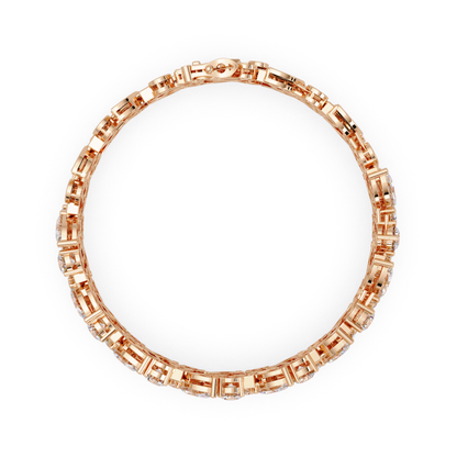 Mixed Shape Lab grown Diamond Wide Bracelet - HIGHCARAT DIAMONDS