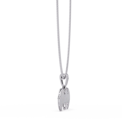 Modern Bat Shape Lab Grown Rose Gold Diamond Pendant - HIGHCARAT DIAMONDS