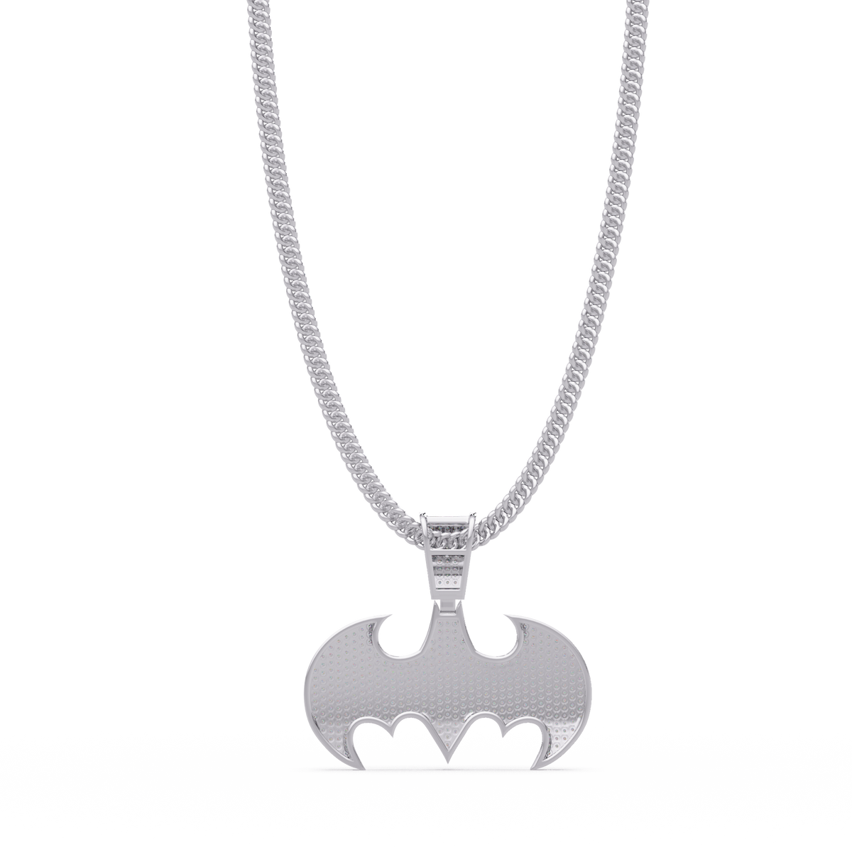 Modern Bat Shape Lab Grown Rose Gold Diamond Pendant - HIGHCARAT DIAMONDS