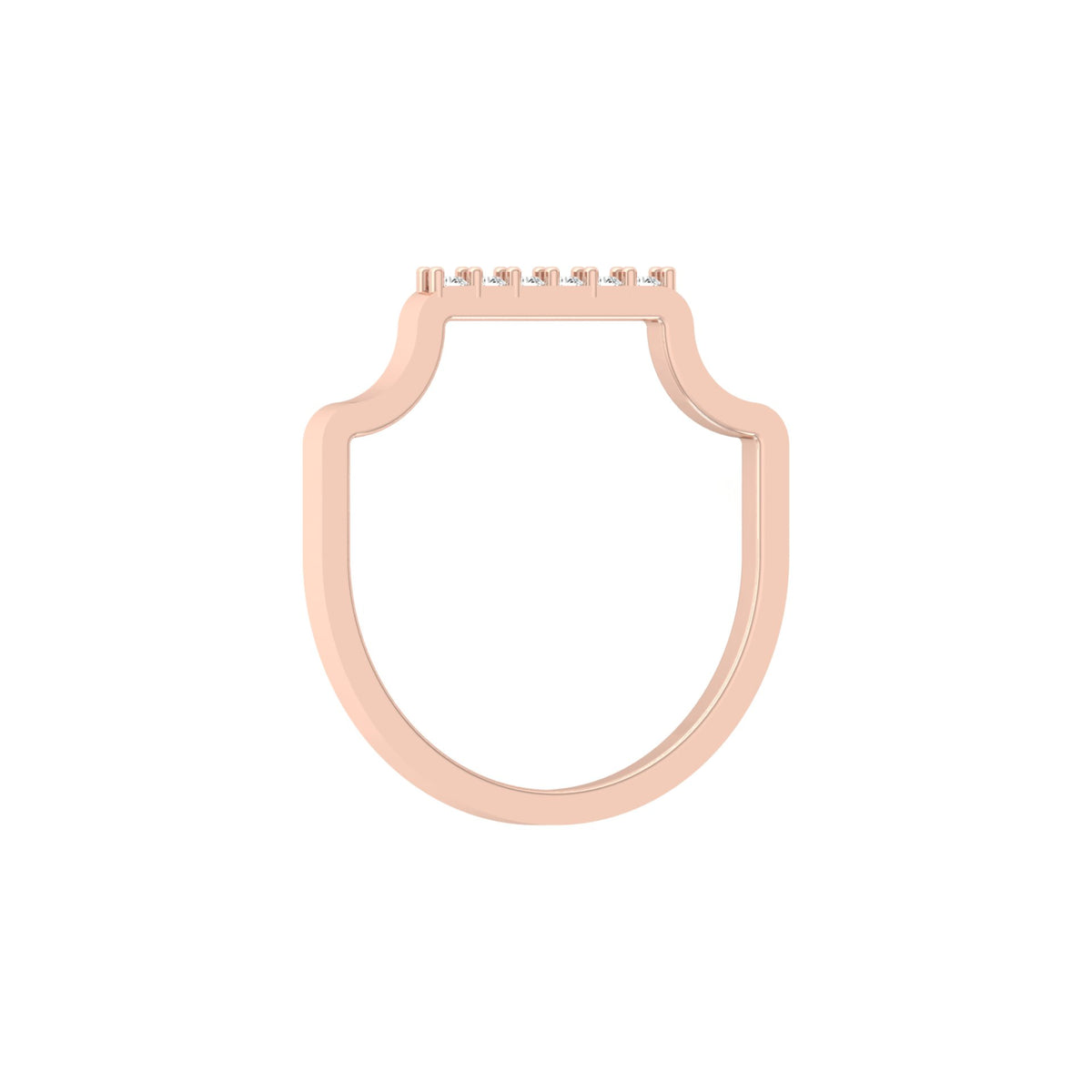 Modern Stackable Labgrown Dimond Ring For Her In 14K Gold Plated Elegant and Durable Design - HIGHCARAT DIAMONDS