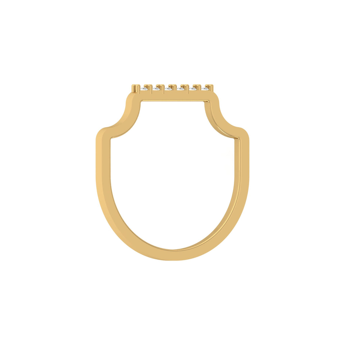 Modern Stackable Labgrown Dimond Ring For Her In 14K Gold Plated Elegant and Durable Design - HIGHCARAT DIAMONDS