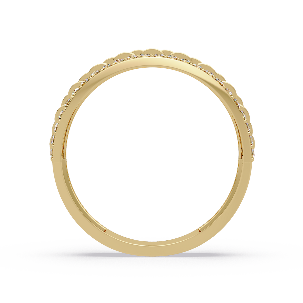 Multi Link Lab Grown Diamond Band Ring - HIGHCARAT DIAMONDS