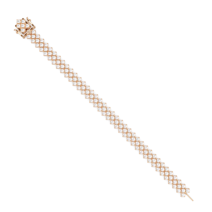 Multi Row Round Lab Grown Diamond Bracelet - HIGHCARAT DIAMONDS