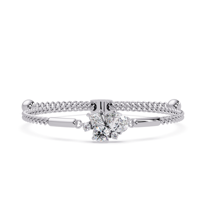 Multi Shape Lab Grown Diamond Cluster Bracelet - HIGHCARAT DIAMONDS