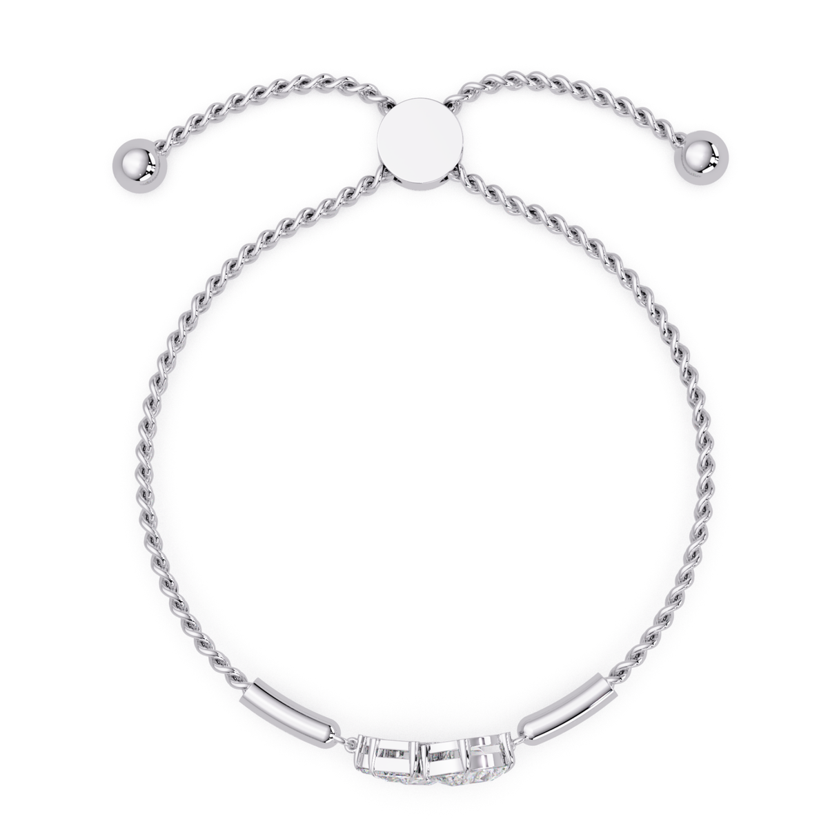 Multi Shape Lab Grown Diamond Cluster Bracelet - HIGHCARAT DIAMONDS