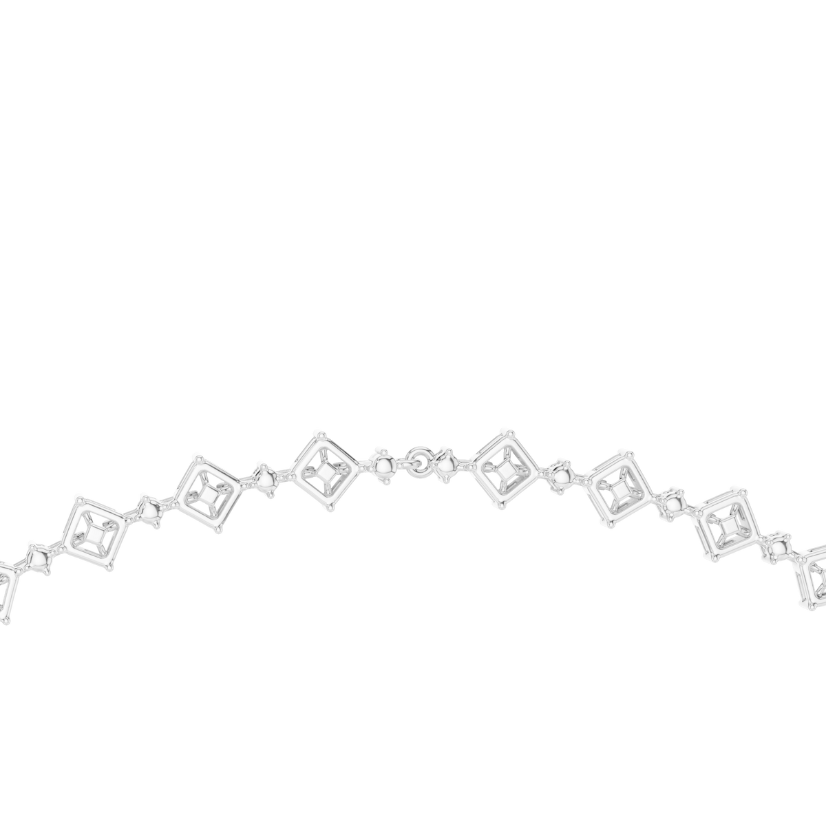 Round, Pear, Emerald,  Shapes Lab Grown Diamond 18k Solid Gold Vintage Classic Diamond Necklace - HIGHCARAT DIAMONDS