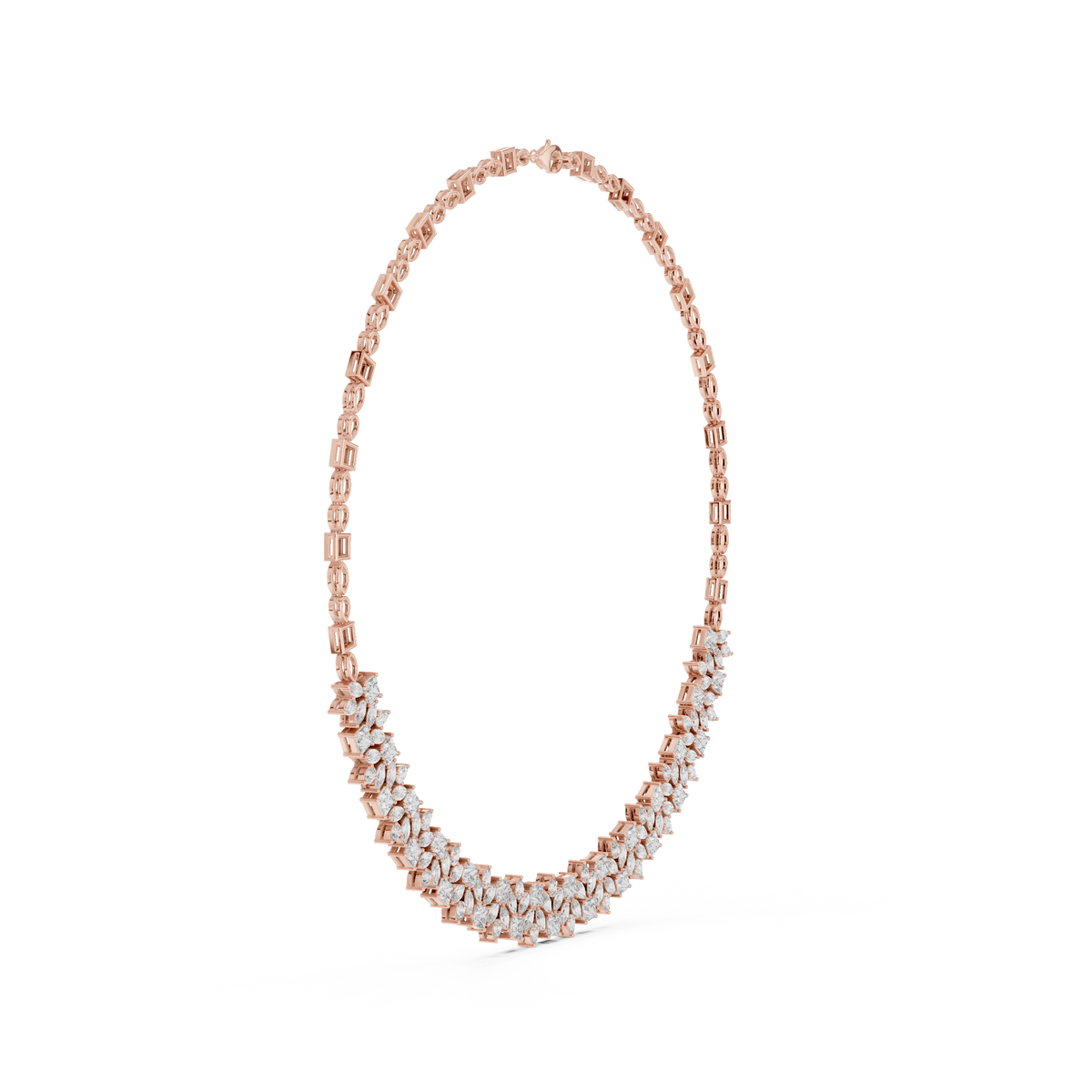 23.22 Ct Pear, Princess And Marquise Cut Lab Grown Diamond New Classic Diamond Necklace for Her - HIGHCARAT DIAMONDS