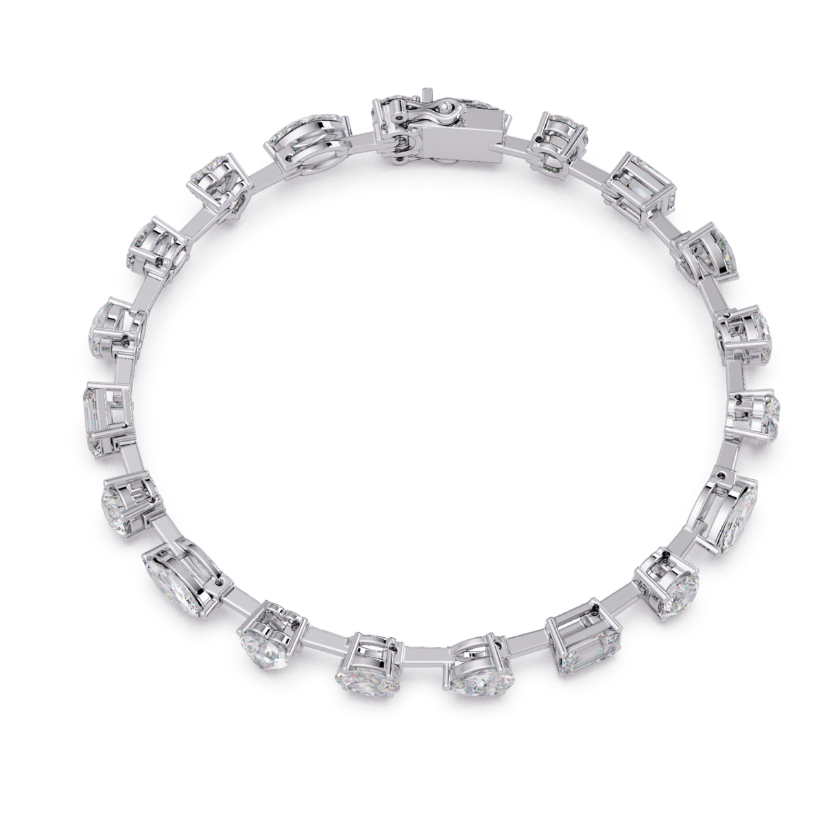 Multi Shape Lab Grown Diamond Tennis Bracelet - HIGHCARAT DIAMONDS