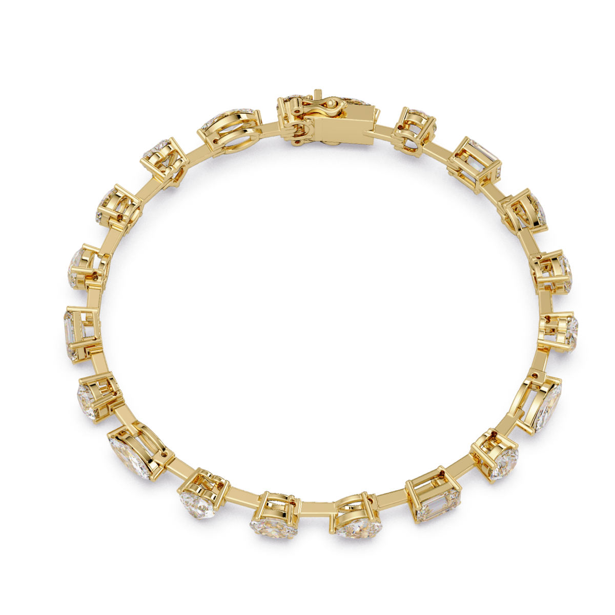 Multi Shape Lab Grown Diamond Tennis Bracelet - HIGHCARAT DIAMONDS