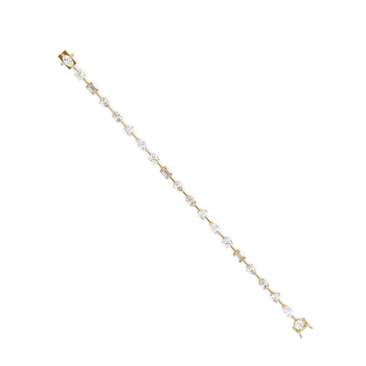 Multi Shape Lab Grown Diamond Tennis Bracelet - HIGHCARAT DIAMONDS