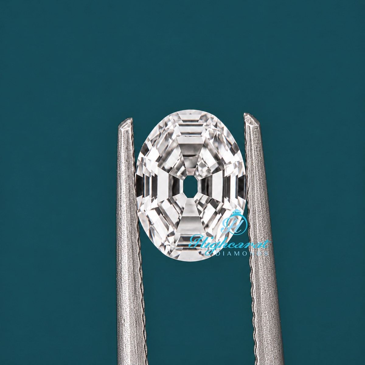 Alphabet O Shape Antique Cut Lab Grown Diamond