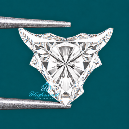 Lab Grown Bull Head Shape Diamond Loose Certified Stone