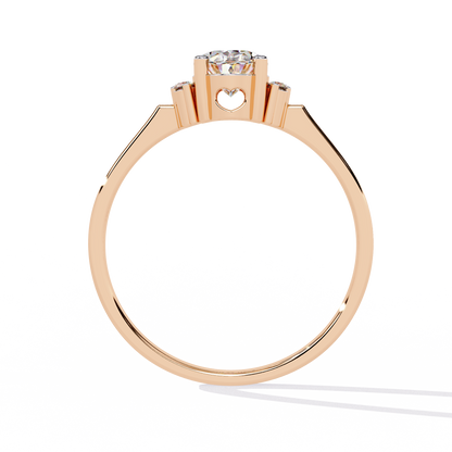 Oval Cut Diamond Cluster Halo Solitaire Ring - HIGHCARAT DIAMONDS