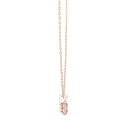 0.75 CT Oval Cut Labgrown Diamond Soliatire Pendant For Her In 14K Solid White Gold - HIGHCARAT DIAMONDS