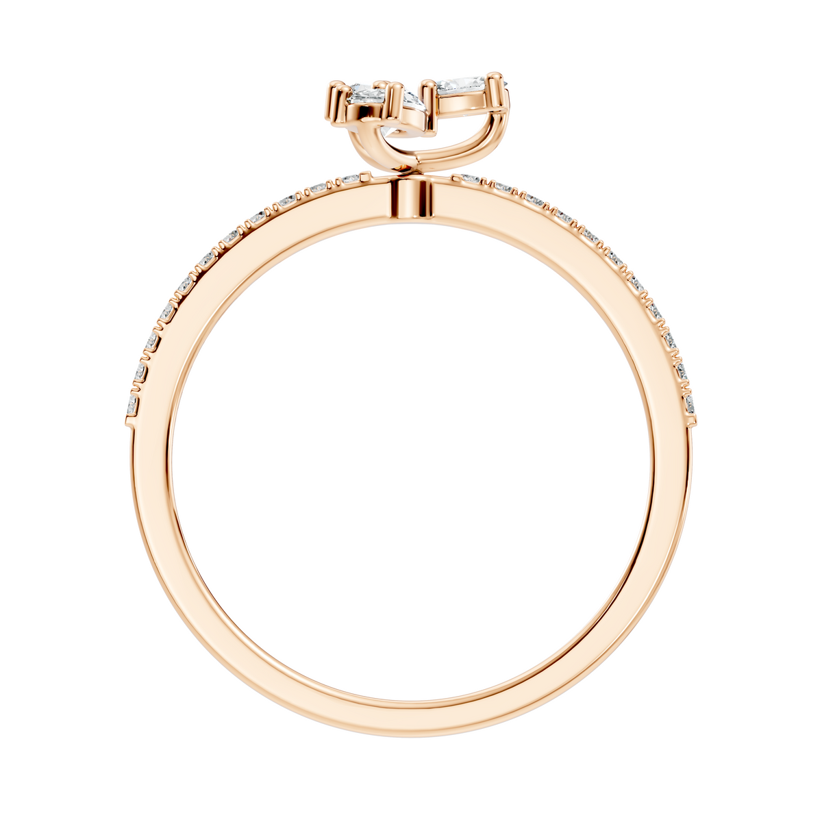 Oval and Round Cut High Quality Diamond Art Deco Vintage Cluster Statement Ring Gift For Her - HIGHCARAT DIAMONDS