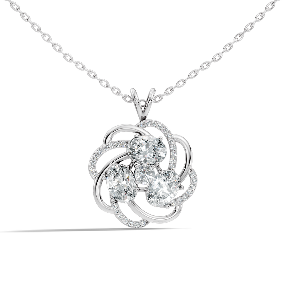 Infinity Drop Lab-Grown Diamond Pendant Necklace Symbol of Eternal Love Jewelry - HIGHCARAT DIAMONDS