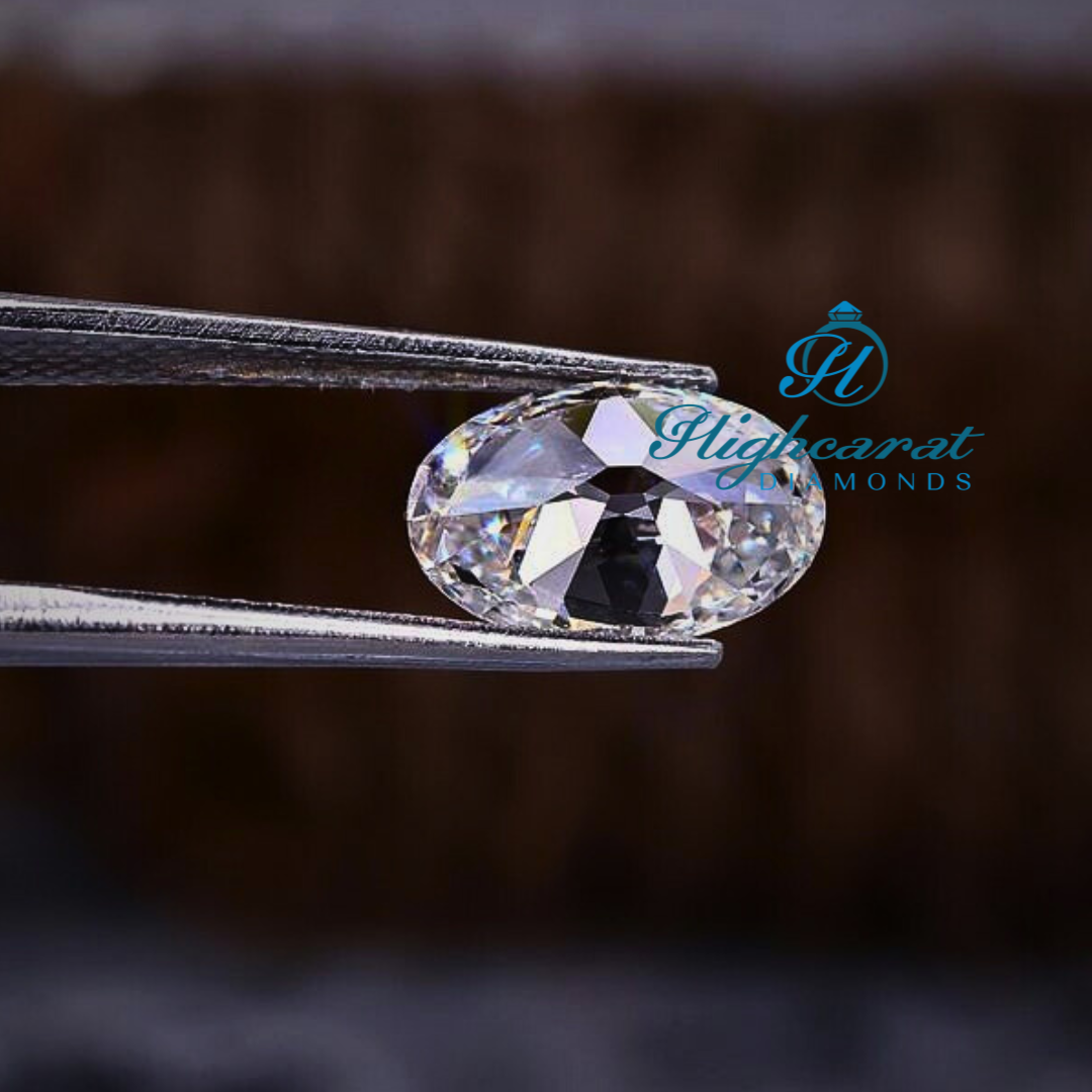 Loose Oval Old European Diamond showcasing traditional cut structure and polished finish