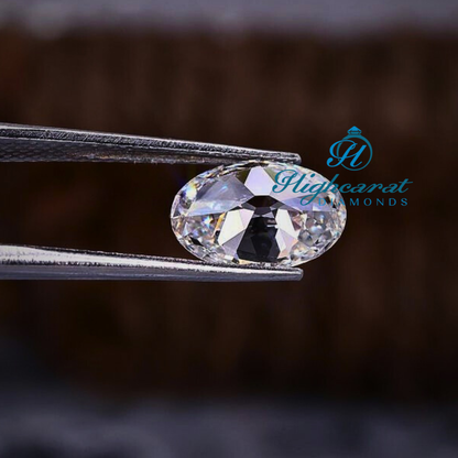 Loose Oval Old European Diamond showcasing traditional cut structure and polished finish