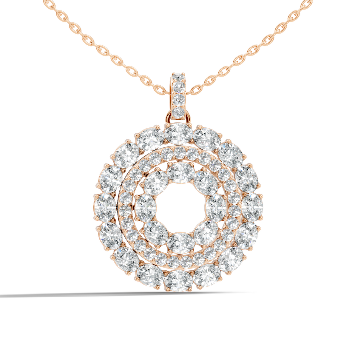 4.24 CT Oval Cut Diamond Pendant Necklace Sparkling Anniversary Gift For Her - HIGHCARAT DIAMONDS