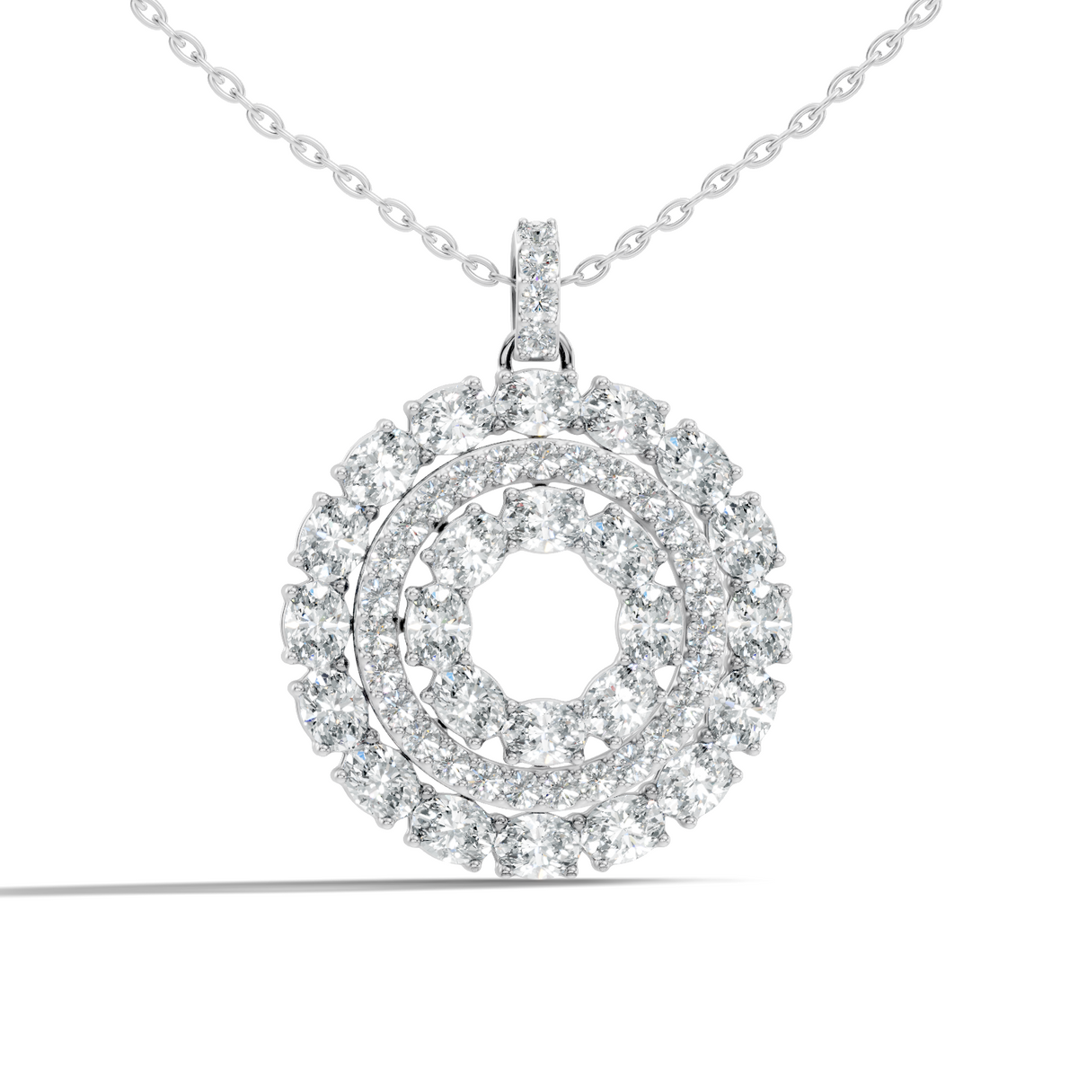4.24 CT Oval Cut Diamond Pendant Necklace Sparkling Anniversary Gift For Her - HIGHCARAT DIAMONDS