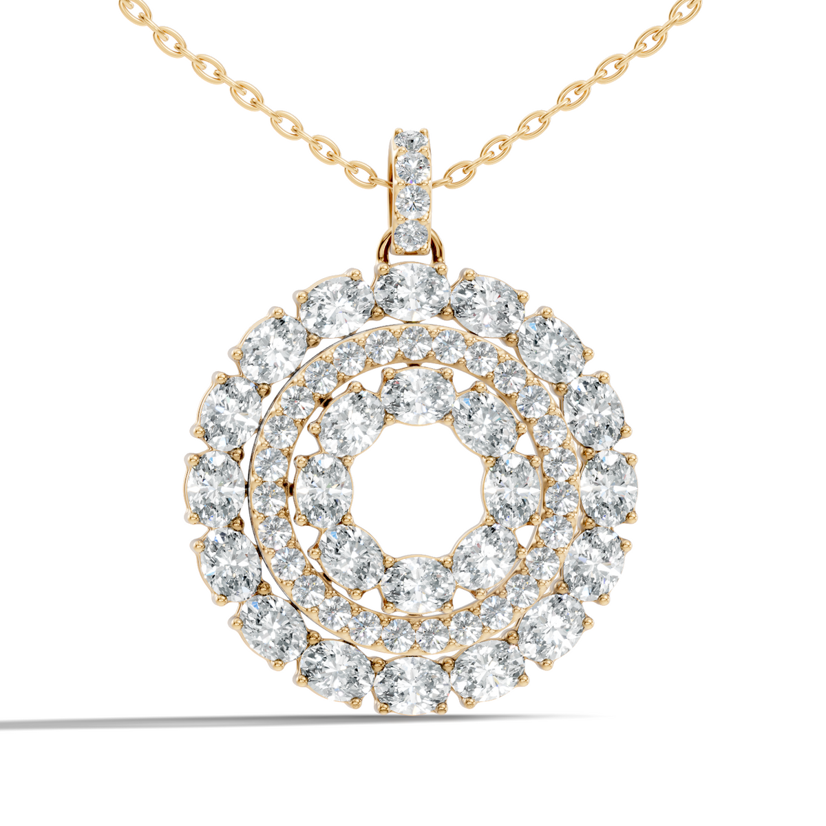 4.24 CT Oval Cut Diamond Pendant Necklace Sparkling Anniversary Gift For Her - HIGHCARAT DIAMONDS