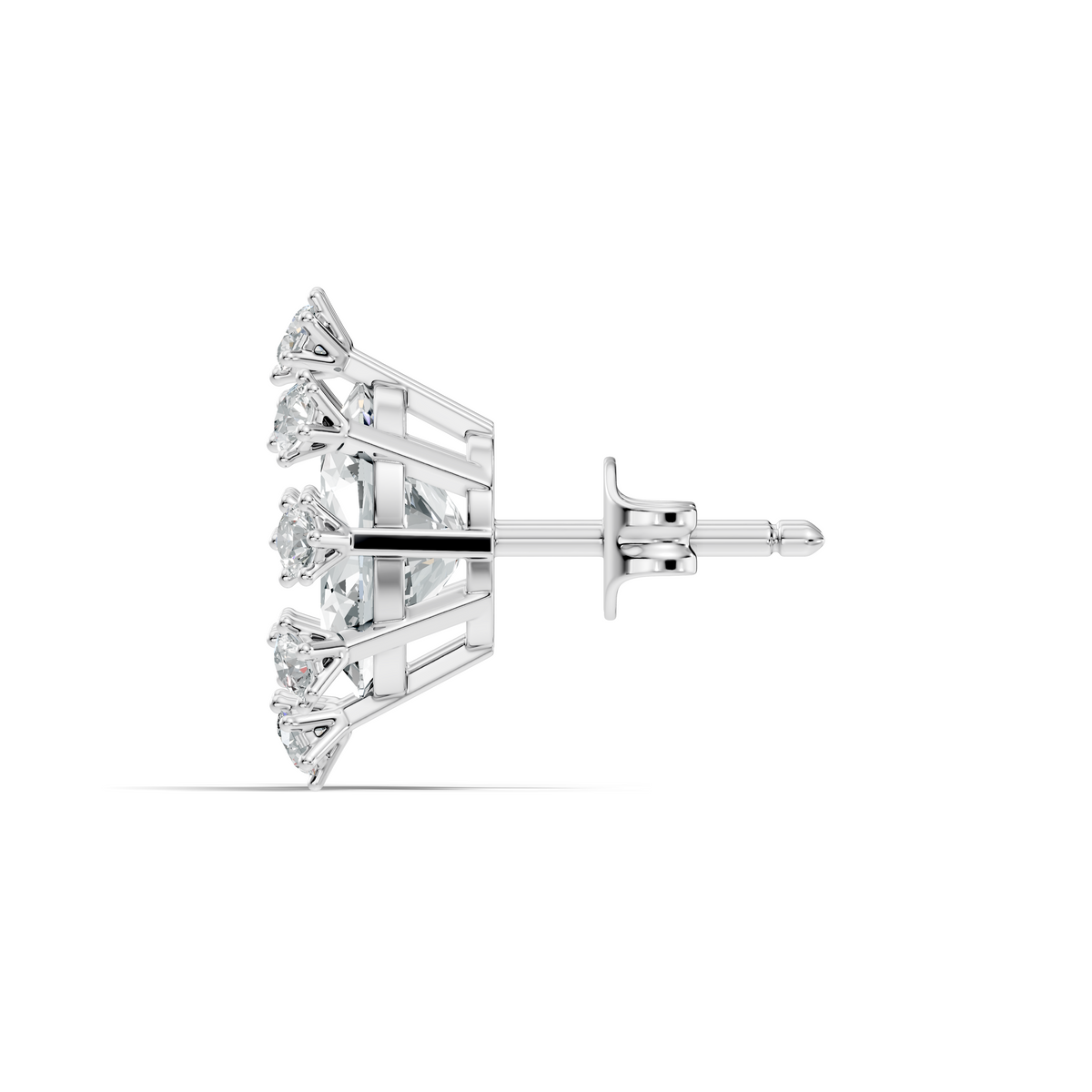 Oval & Round Shapes 4.51 Ct Lab Grown Diamond Esthetic Studs Diamond Earrings For Women - HIGHCARAT DIAMONDS