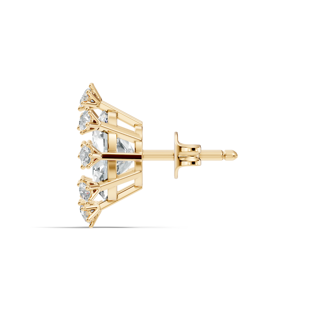 Oval & Round Shapes 4.51 Ct Lab Grown Diamond Esthetic Studs Diamond Earrings For Women - HIGHCARAT DIAMONDS