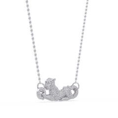Panther Link Bar Lab Grown Diamond Hip Hop Pendant - HIGHCARAT DIAMONDS