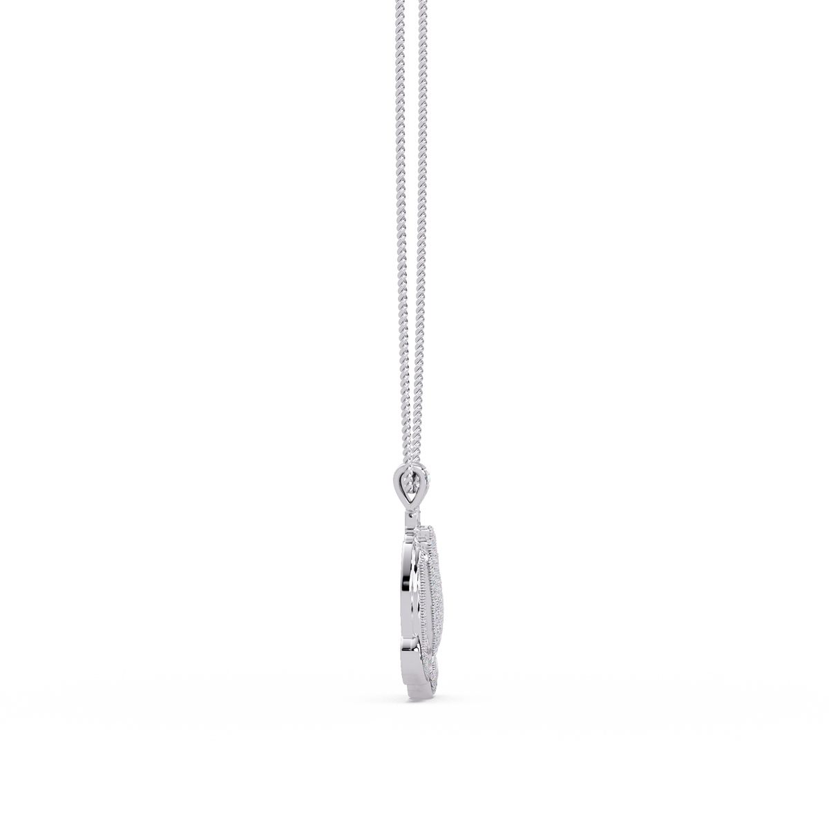 Pave Lab Grown Diamond Prayer Hands Pendant - HIGHCARAT DIAMONDS