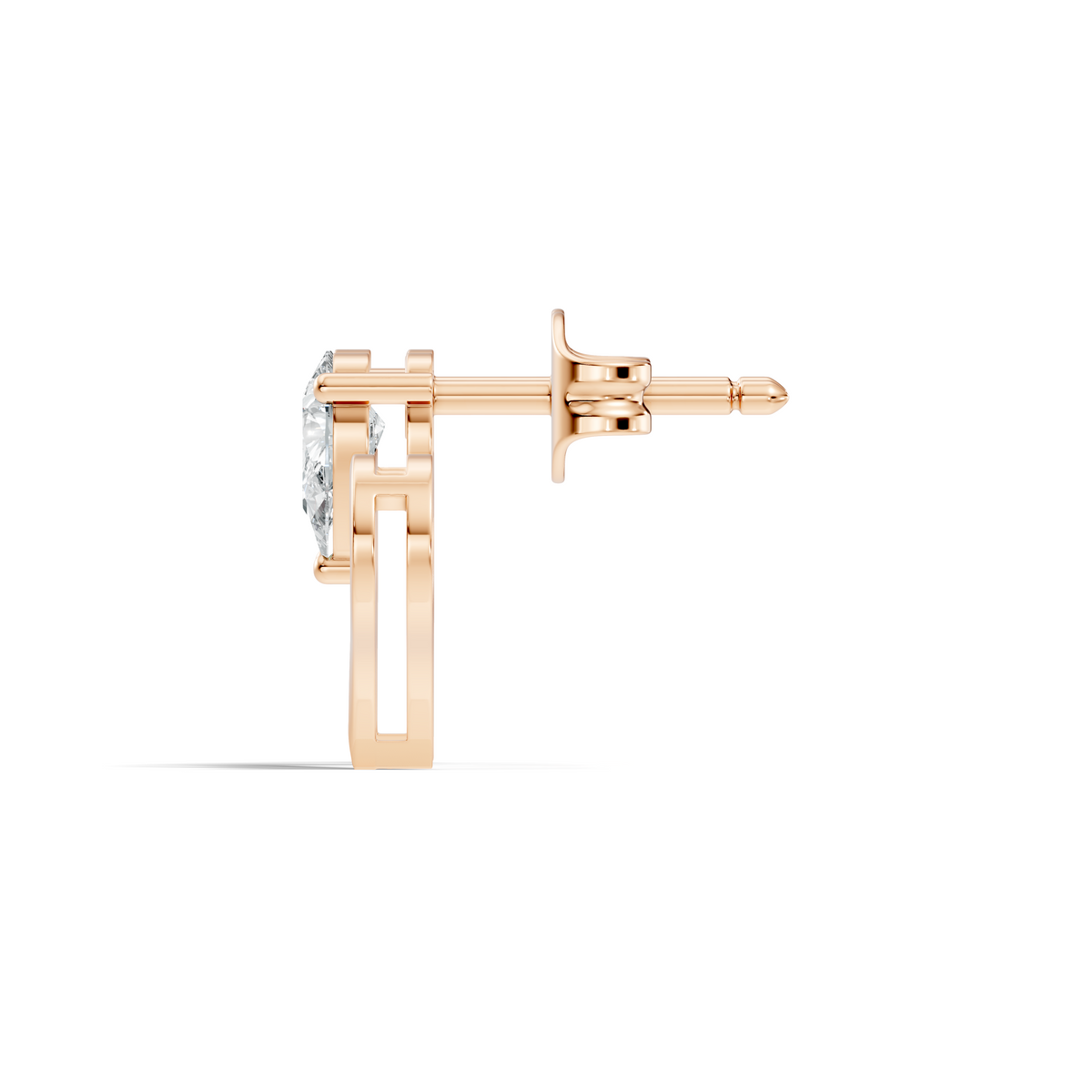 Elegant Pear Cut Lab-Grown Diamond Solitaire Stud Earrings Perfect Gift For Women's - HIGHCARAT DIAMONDS