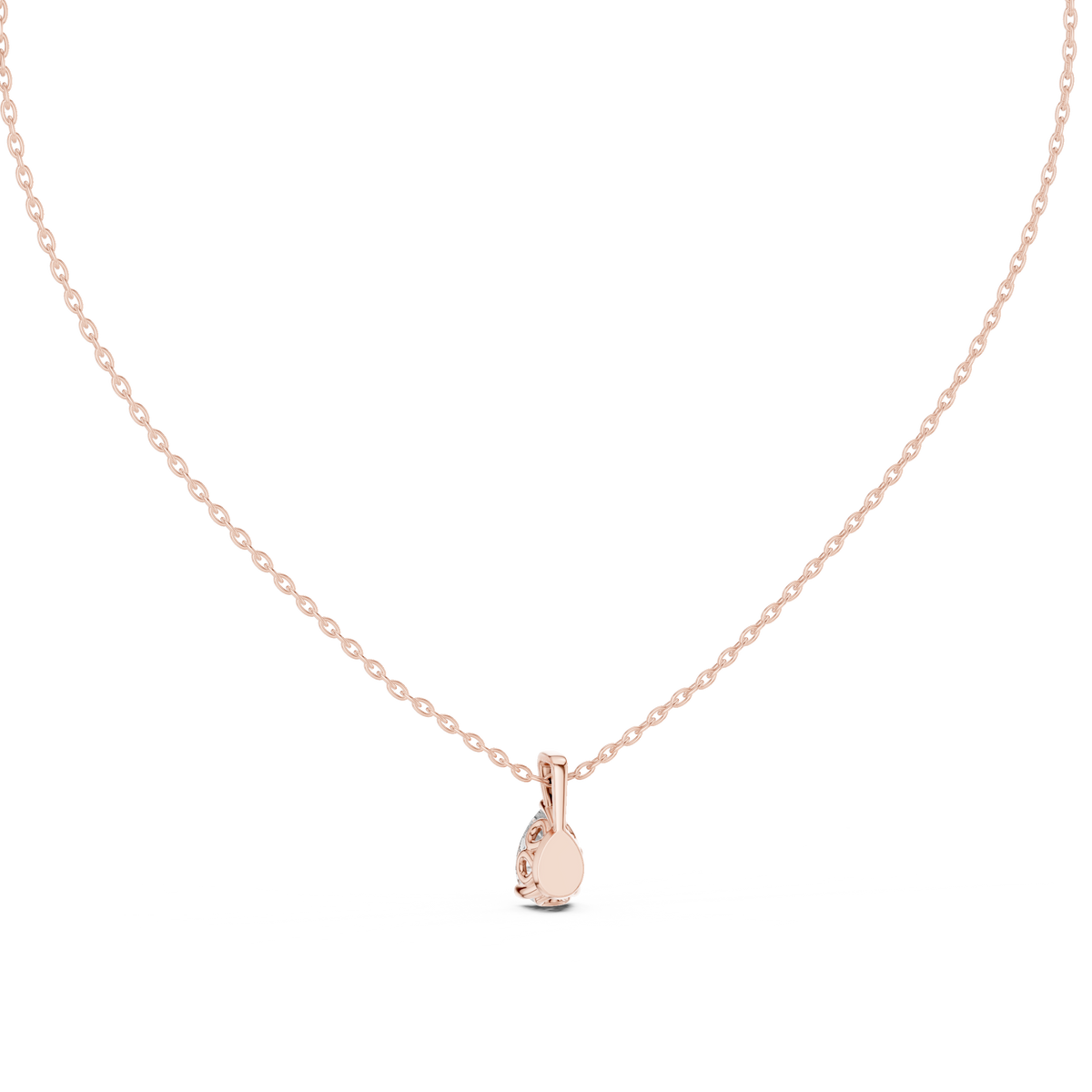 Pear Shape 1.00 Ct New Solitaire Lab Grown Elegance Vintage Style Pendant For Women - HIGHCARAT DIAMONDS