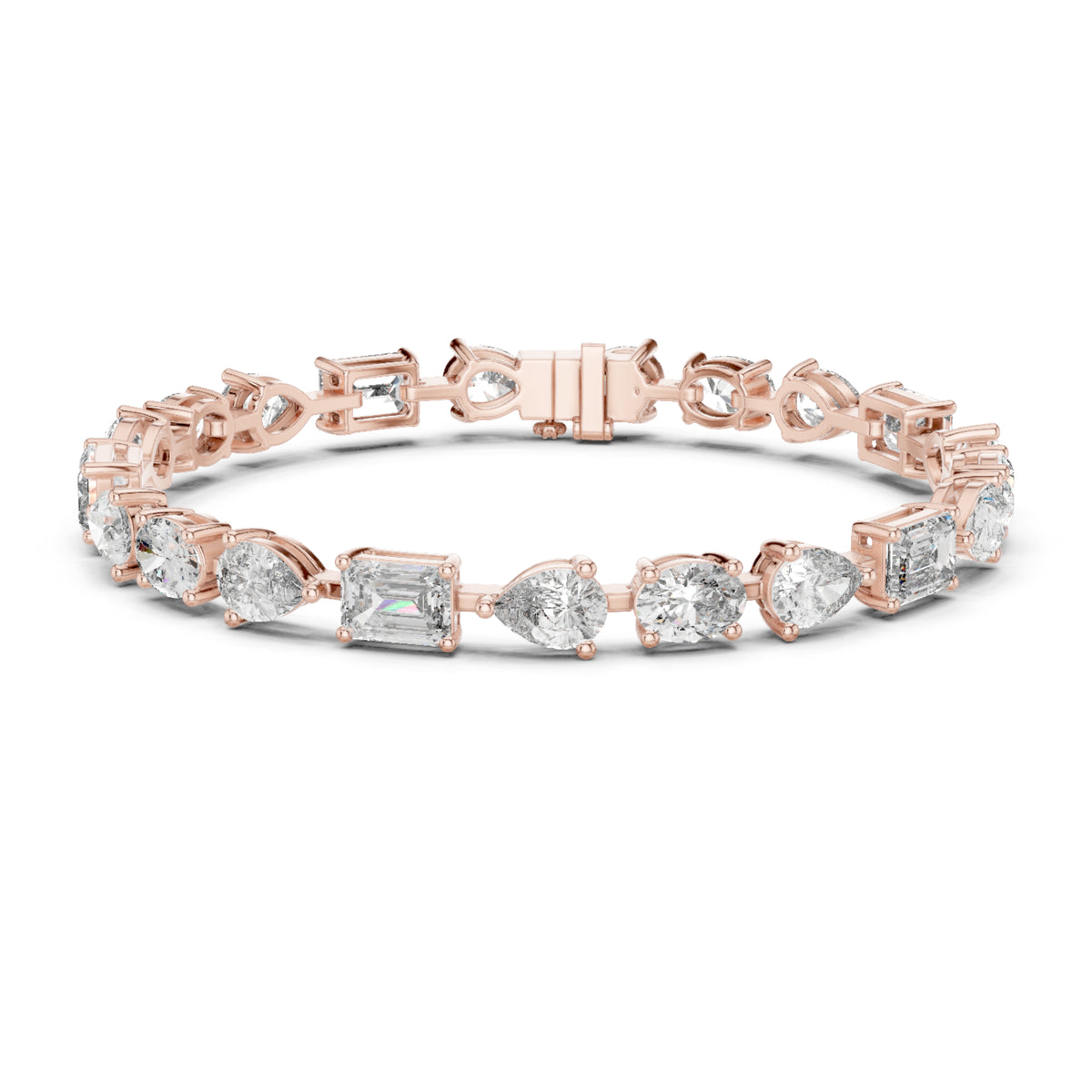 17.08 CT Oval , Pear Or Emerald Cut Top Grade Diamond Antique Delicate Vintage Sparkling Bridesmaid Tennis Bracelet Gift For Her - HIGHCARAT DIAMONDS