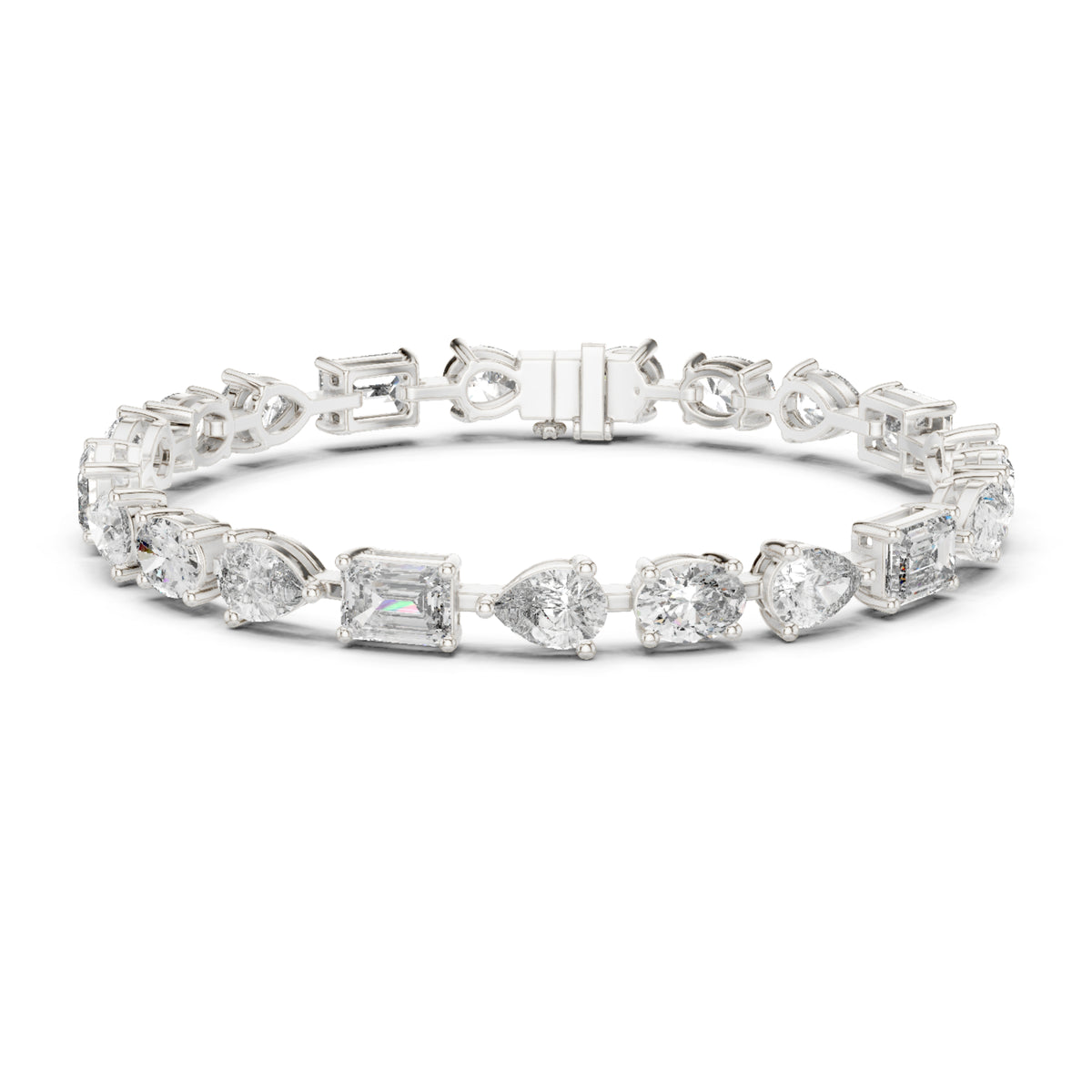 17.08 CT Oval , Pear Or Emerald Cut Top Grade Diamond Antique Delicate Vintage Sparkling Bridesmaid Tennis Bracelet Gift For Her - HIGHCARAT DIAMONDS
