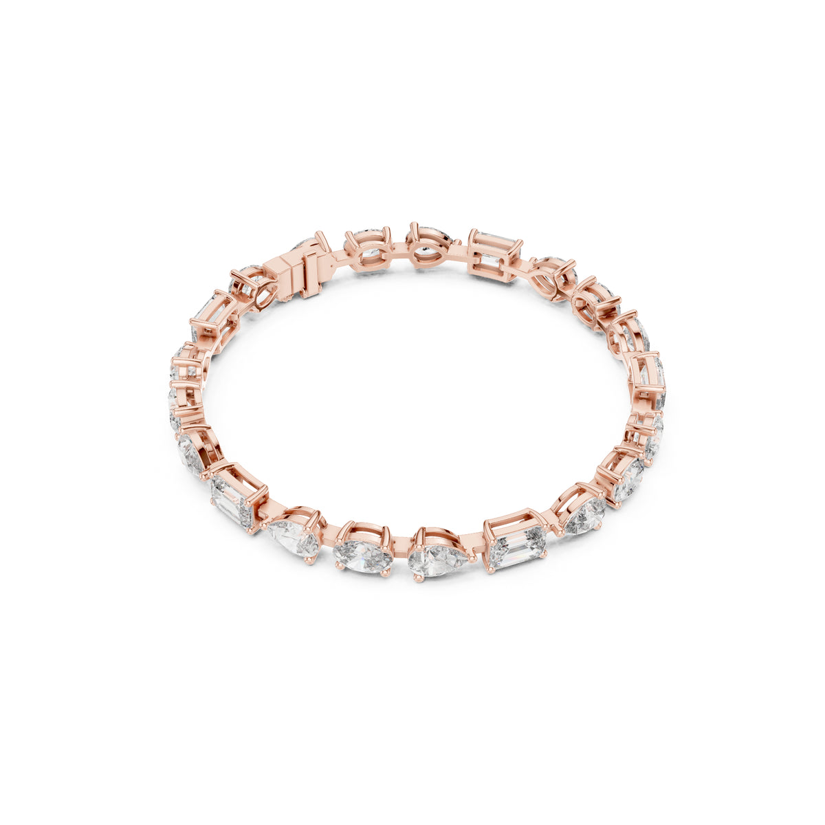 17.08 CT Oval , Pear Or Emerald Cut Top Grade Diamond Antique Delicate Vintage Sparkling Bridesmaid Tennis Bracelet Gift For Her - HIGHCARAT DIAMONDS