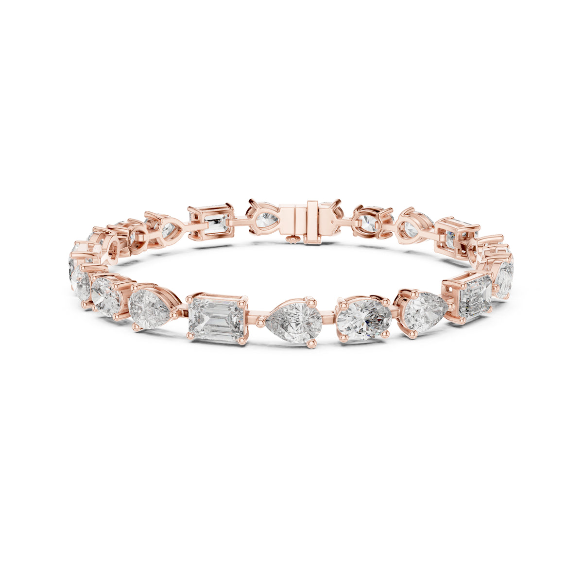 17.08 CT Oval , Pear Or Emerald Cut Top Grade Diamond Antique Delicate Vintage Sparkling Bridesmaid Tennis Bracelet Gift For Her - HIGHCARAT DIAMONDS