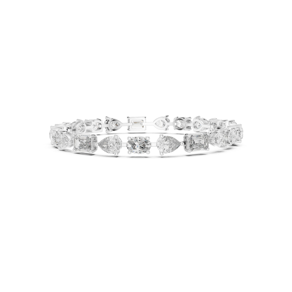 17.08 CT Oval , Pear Or Emerald Cut Top Grade Diamond Antique Delicate Vintage Sparkling Bridesmaid Tennis Bracelet Gift For Her - HIGHCARAT DIAMONDS