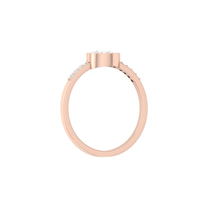 Pear Lab Grown Diamond Bezel Set Accented Engagement Ring - HIGHCARAT DIAMONDS