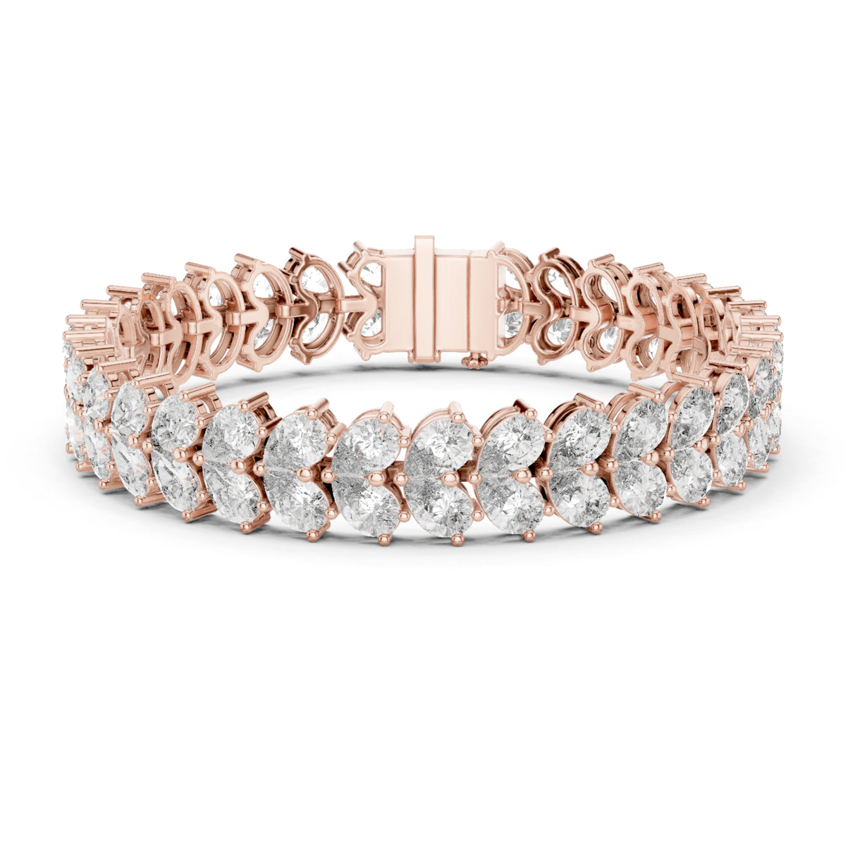 17.58 CT  pear Cut Top Grade Diamond Unique Simple Delicate Cluster Tennis Bracelet Gift For Her - HIGHCARAT DIAMONDS