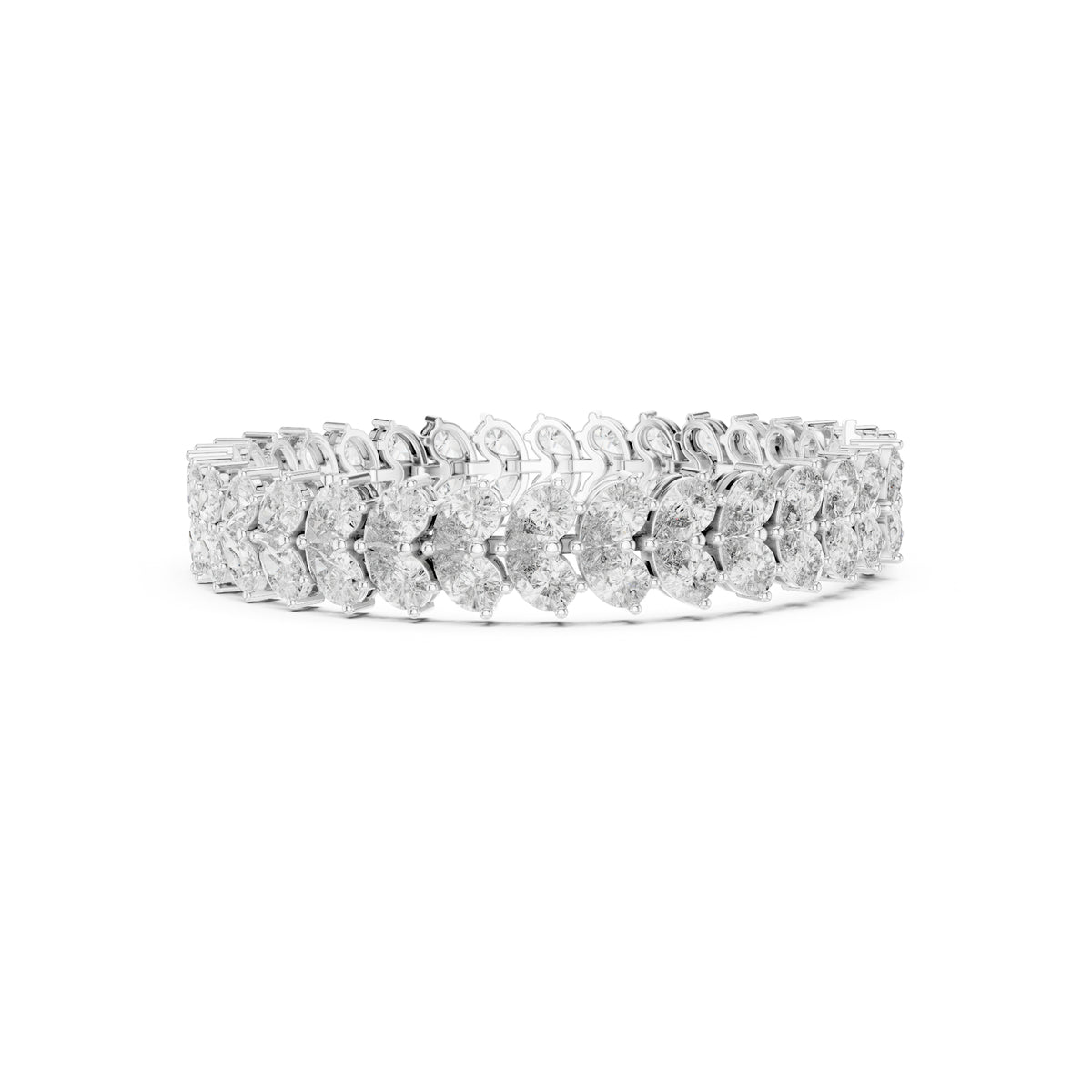 17.58 CT  pear Cut Top Grade Diamond Unique Simple Delicate Cluster Tennis Bracelet Gift For Her - HIGHCARAT DIAMONDS
