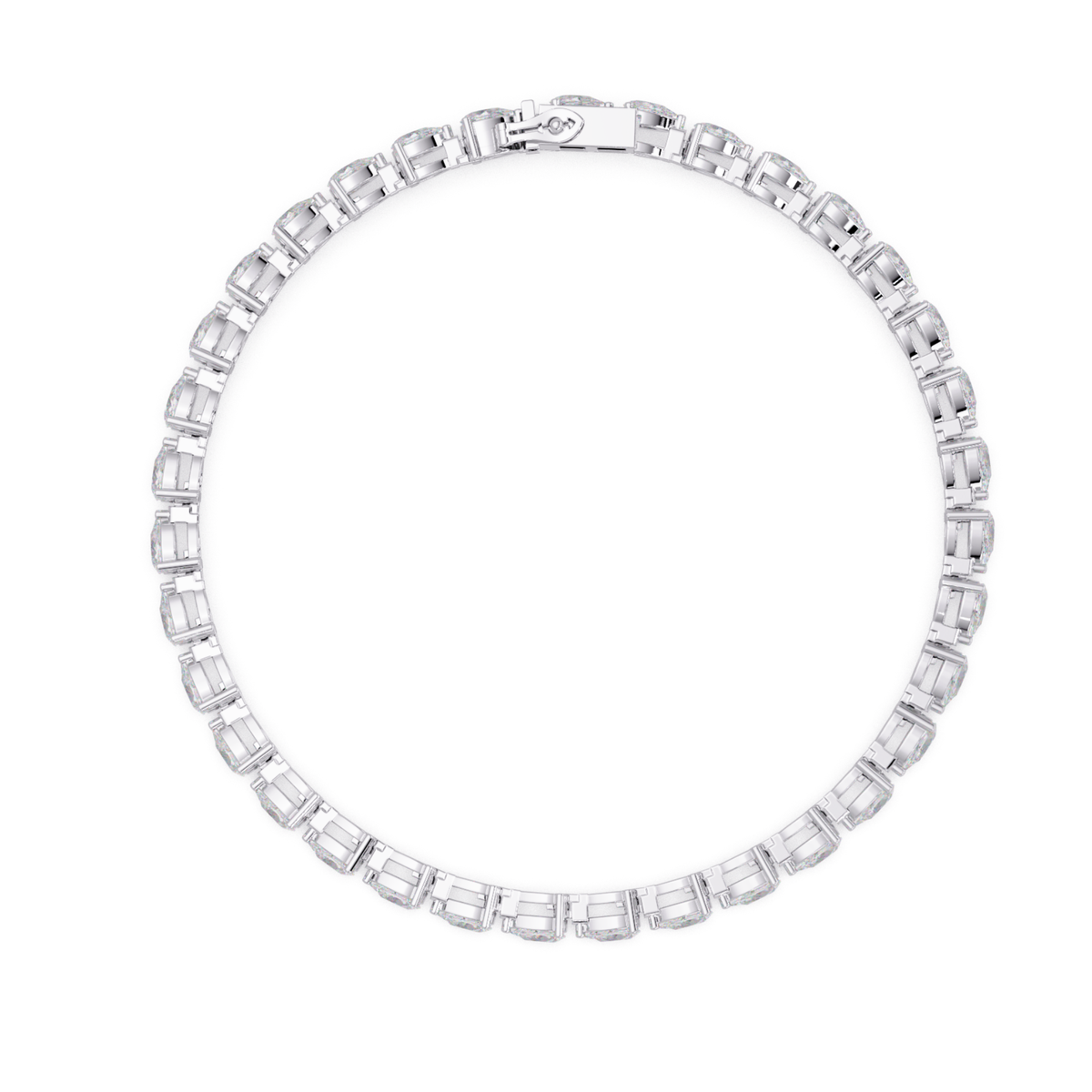 Pear Shape Lab Grown Diamond Tennis Bracelet - HIGHCARAT DIAMONDS